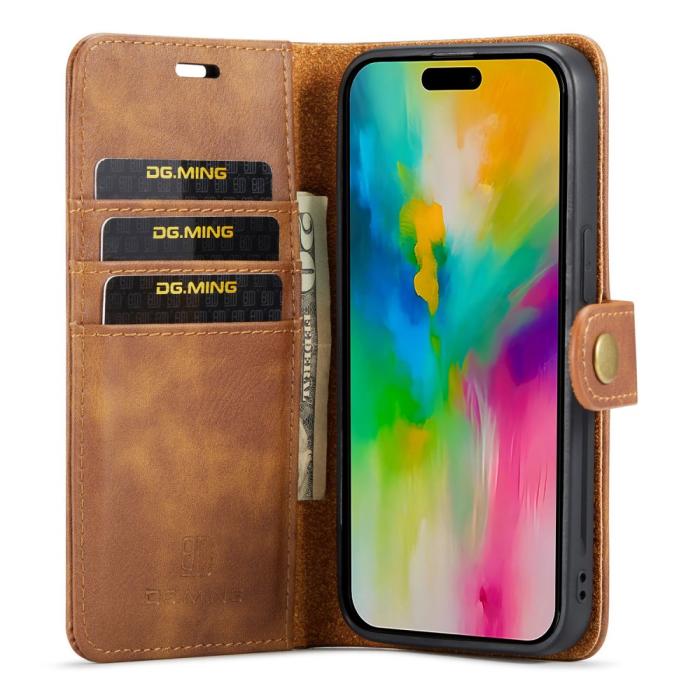 Bild 2, DG.MING DG.MING iPhone 16 Pro Max Fodral 2in1 Magnet Brun - Teknikhallen.se