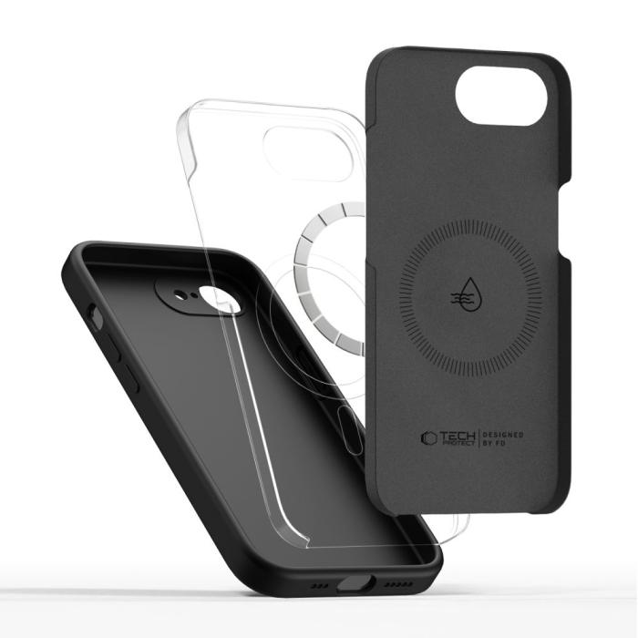 Bild 3, Tech-Protect Tech-Protect iPhone 17e / 16e Skal MagSafe Silicone Svart - Teknikhallen.se