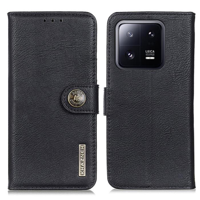 Bild 2, KHAZNEH KHAZNEH Xiaomi 13 Pro 5G Fodral Läder Svart - Teknikhallen.se