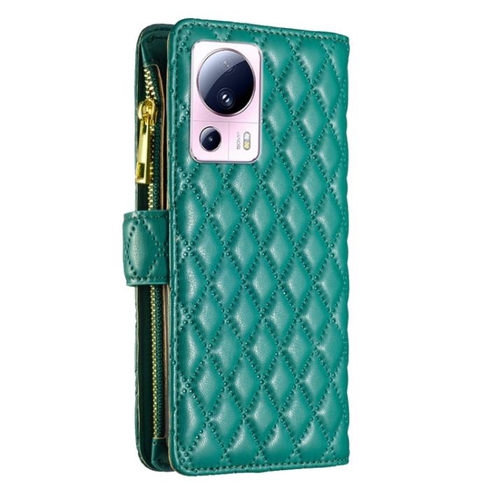 Bild 3, BINFEN BINFEN Xiaomi 13 Lite 5G Fodral Diamond Multifunktionell Grön - Teknikhallen.se