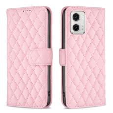  Motorola Moto G73 5G Fodral Diamond L&auml;der Rosa - Teknikhallen.se