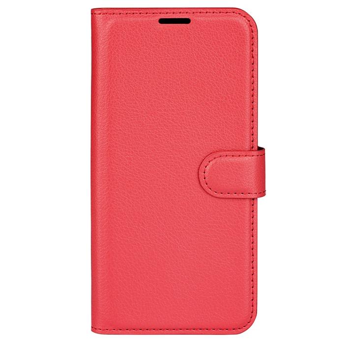 Bild 5,  Samsung Galaxy A25 5G Fodral Litchi Läder Röd - Teknikhallen.se