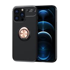  iPhone 14 Pro Max Skal Ring Svart/Ros&eacute;guld - Teknikhallen.se