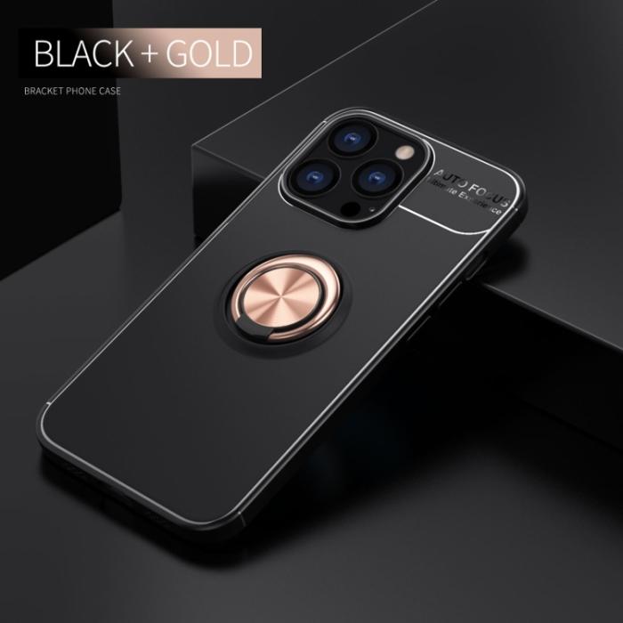 Bild 2,  iPhone 14 Pro Max Skal Ring Svart/Roséguld - Teknikhallen.se