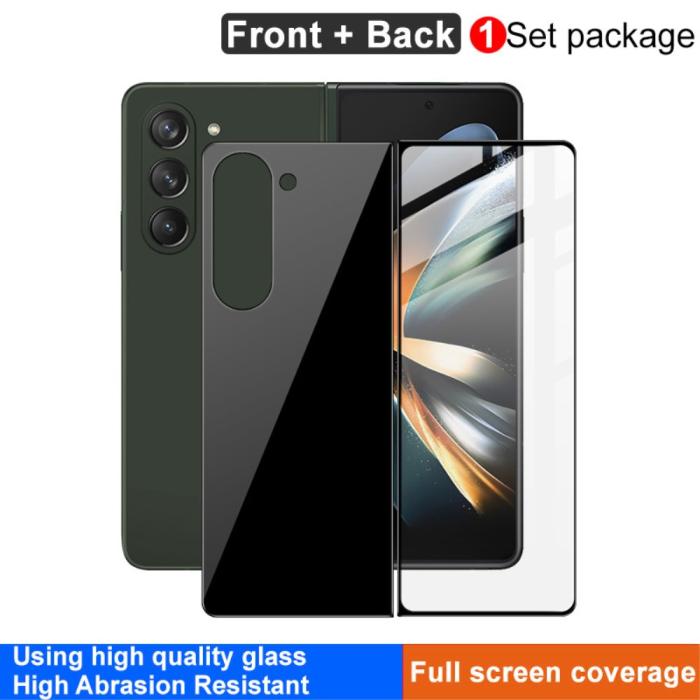 Bild 3, IMAK IMAK Galaxy Z Fold 5 Skärmskydd Front/Bak Härdat Glas Svart - Teknikhallen.se