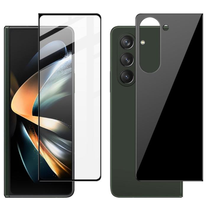 Bild 4, IMAK IMAK Galaxy Z Fold 5 Skärmskydd Front/Bak Härdat Glas Svart - Teknikhallen.se