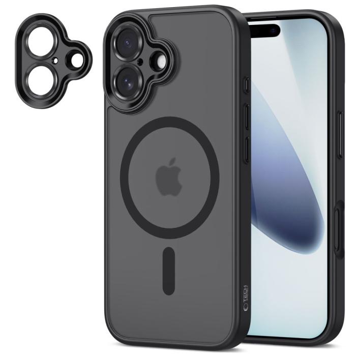 Bild 2, Tech-Protect Tech-Protect iPhone 17 Skal MagSafe MagCam Matt Svart - Teknikhallen.se