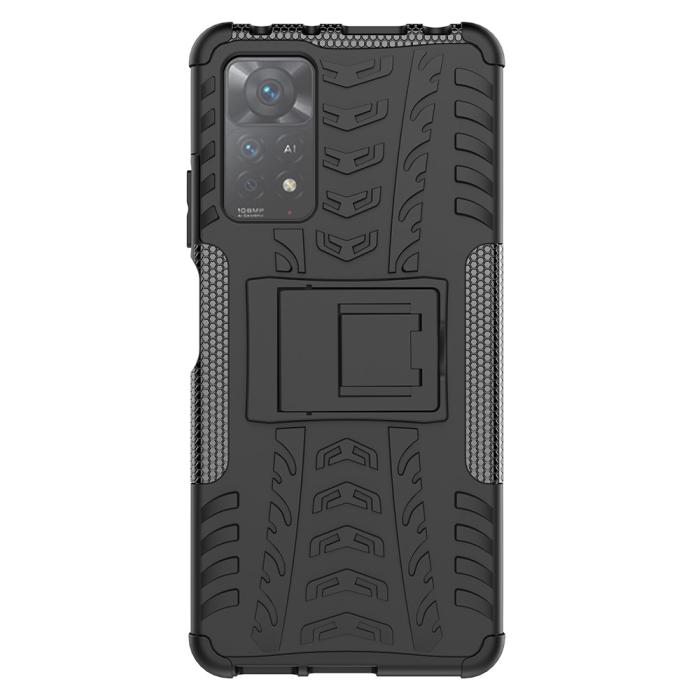 Bild 2,  Xiaomi Redmi Note 11 Pro 5G Skal Stöttåligt med Stöd Svart - Teknikhallen.se