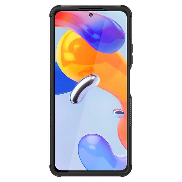 Bild 3,  Xiaomi Redmi Note 11 Pro 5G Skal Stöttåligt med Stöd Svart - Teknikhallen.se