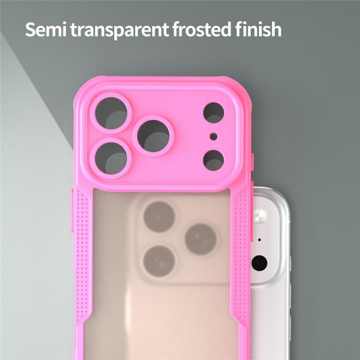 Bild 4,  iPhone 18 Pro Max/17 Pro Max Skal Frostat Transparent/Rosa - Teknikhallen.se