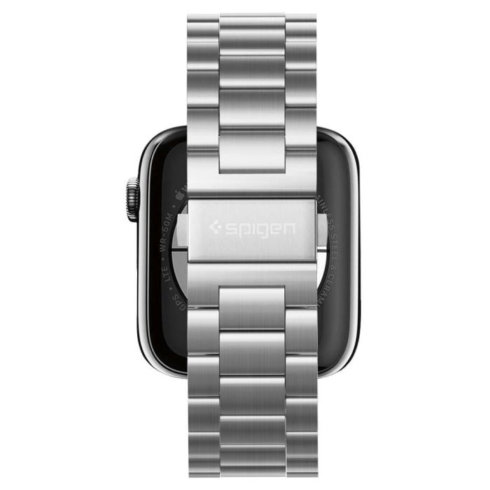 Bild 5, Spigen Spigen Apple Watch 42/44/45/46/49mm Armband Modern Fit Silver - Teknikhallen.se