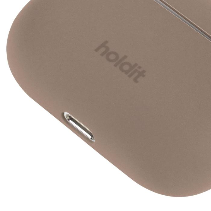 Bild 3, holdit holdit AirPods Pro Nygård Skal Silikon Mocha Brown - Teknikhallen.se