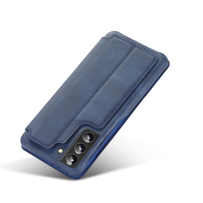 Bild 6, LC.IMEEKE LC.IMEEKE Samsung Galaxy S22 Fodral Flip Retro Blå - Teknikhallen.se