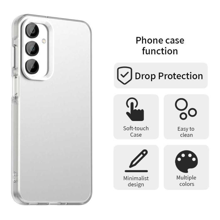 Bild 4,  Samsung Galaxy A36 5G/A56 5G Skal Hybrid Matt Vit - Teknikhallen.se