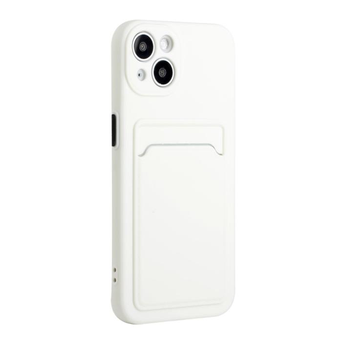 Bild 3,  iPhone 13 Skal Med Kortfack Vit - Teknikhallen.se