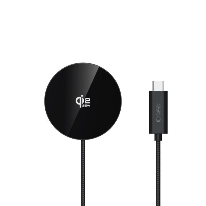 Bild 3, Tech-Protect Tech-Protect 25W Qi2.2 Trådlös Magnetisk MagSafe Laddare Svart - Teknikhallen.se
