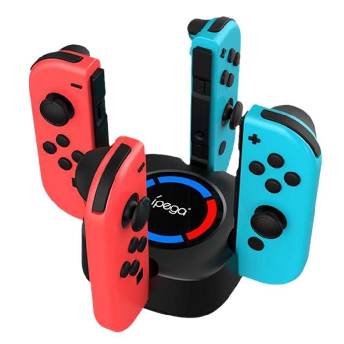 Bild 2, iPega iPega 4in1 LED Laddningsstation Nintendo Switch Joy-Con - Teknikhallen.se