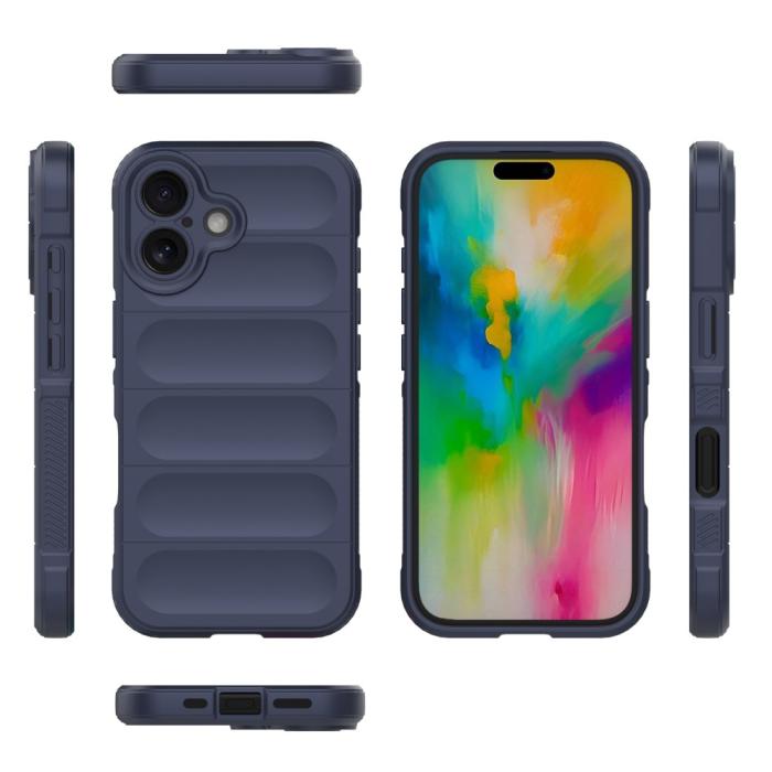 Bild 3,  iPhone 16 Skal Magic Shield Mörk Blå - Teknikhallen.se