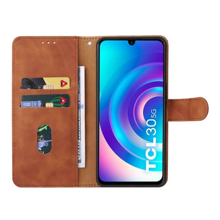 Bild 6,  TCL 30+ (2022) Fodral Skin Touch Brun - Teknikhallen.se