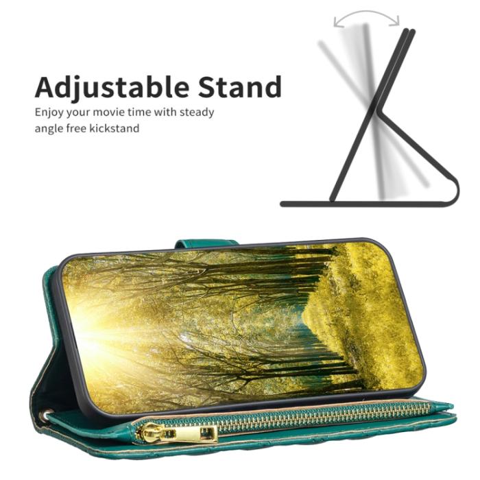 Bild 5, BINFEN BINFEN Xiaomi 13 Lite 5G Fodral Diamond Multifunktionell Grön - Teknikhallen.se
