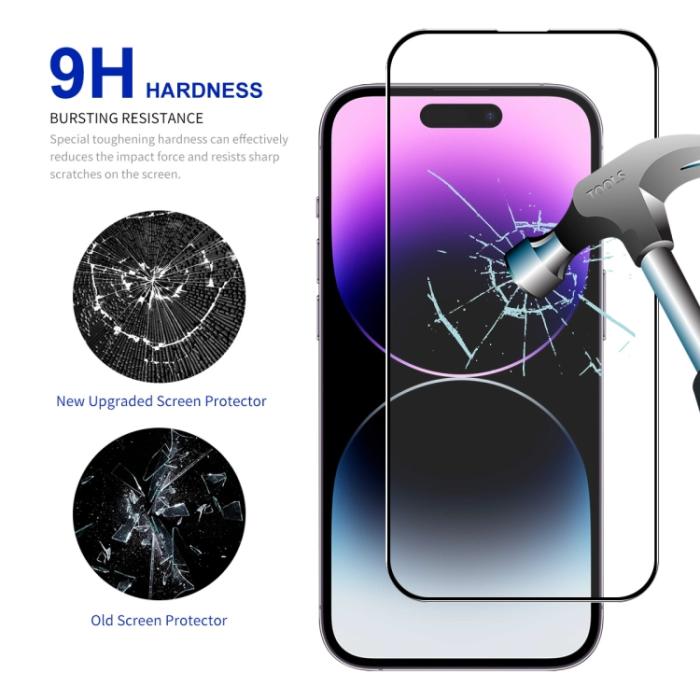Bild 2, ENKAY ENKAY iPhone 15 Pro Max 2-PACK Skärmskydd Heltäckande - Teknikhallen.se