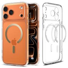 Spigen Spigen iPhone 17 Pro Skal MagSafe Ultra Hybrid Clear/Gold - Teknikhallen.se