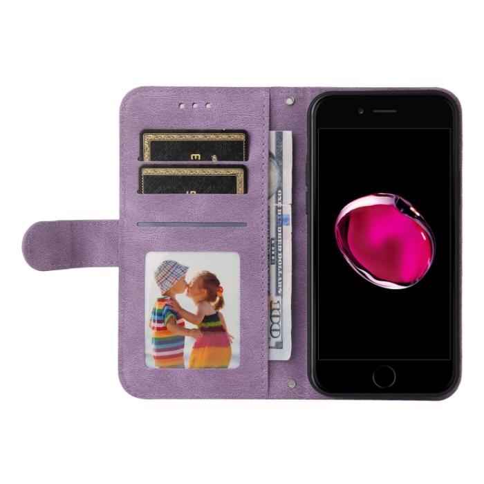 Bild 4,  iPhone 7/8/SE Fodral Skin Touch Lila - Teknikhallen.se