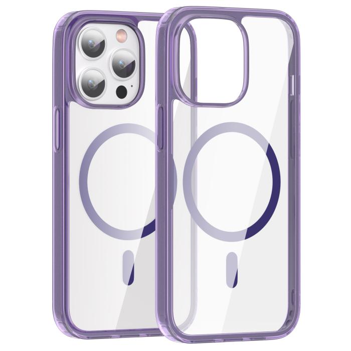 Bild 2, ColorPop ColorPop iPhone 13 Pro Max Skal CH MagSafe Transparent/Lila - Teknikhallen.se