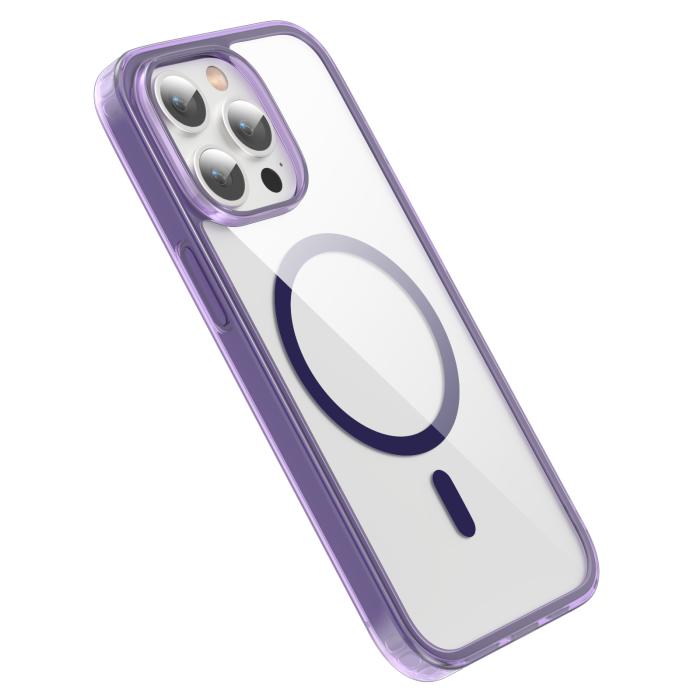 Bild 3, ColorPop ColorPop iPhone 13 Pro Max Skal CH MagSafe Transparent/Lila - Teknikhallen.se