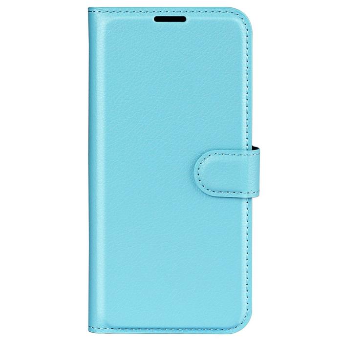 Bild 5,  Samsung Galaxy A25 5G Fodral Litchi Läder Ljus Blå - Teknikhallen.se