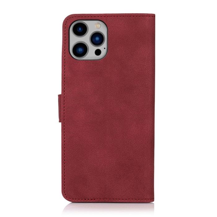 Bild 3, KHAZNEH KHAZNEH iPhone 15 Pro Fodral Matt Läder Röd - Teknikhallen.se