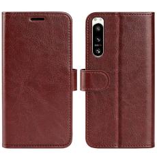  Sony Xperia 5 IV Fodral Crazy Horse L&auml;der Brun - Teknikhallen.se