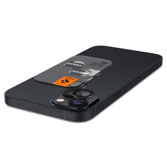 Bild 5, Spigen Spigen iPhone 14 / 14 Plus 2-PACK Optik.tR 