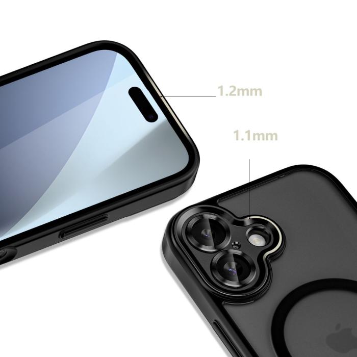Bild 4, Tech-Protect Tech-Protect iPhone 17 Skal MagSafe MagCam Matt Svart - Teknikhallen.se