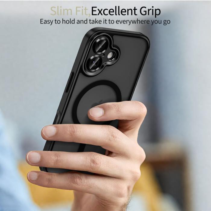 Bild 5, Tech-Protect Tech-Protect iPhone 17 Skal MagSafe MagCam Matt Svart - Teknikhallen.se