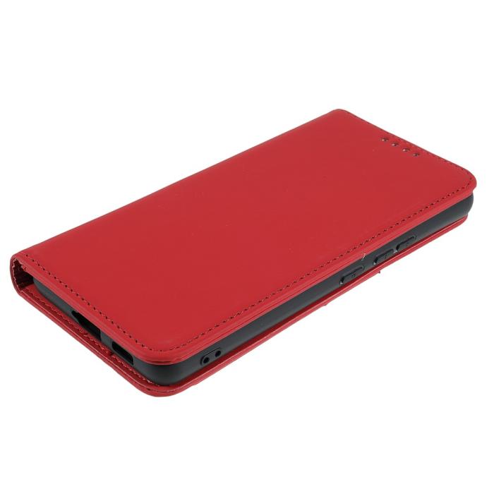Bild 4,  Samsung Galaxy A53 5G Fodral Skin Touch Med Kortfack Röd - Teknikhallen.se