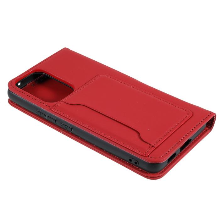 Bild 5,  Samsung Galaxy A53 5G Fodral Skin Touch Med Kortfack Röd - Teknikhallen.se