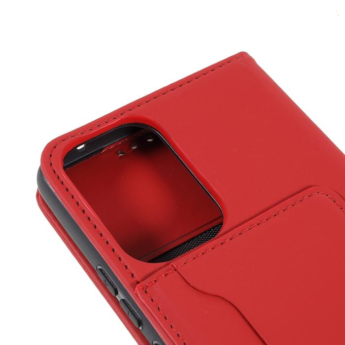 Bild 6,  Samsung Galaxy A53 5G Fodral Skin Touch Med Kortfack Röd - Teknikhallen.se