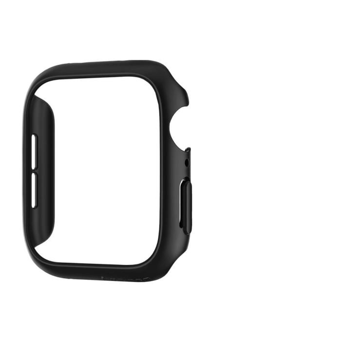 Bild 2, Spigen Spigen Apple Watch 44 mm Skal Thin Fit Svart - Teknikhallen.se
