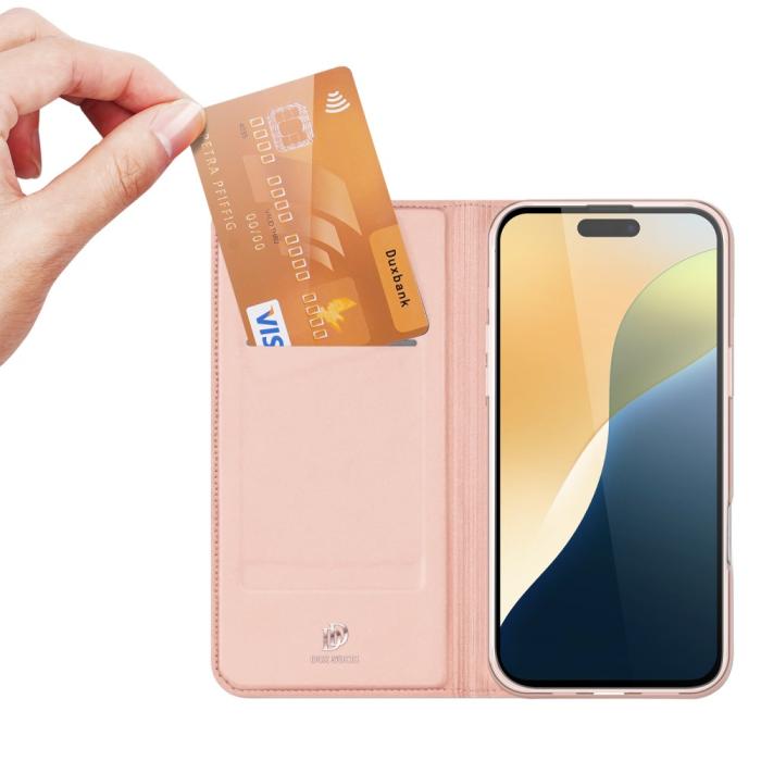 Bild 2, DUX DUCIS DUX DUCIS iPhone 16 Plus Fodral Skin Pro Series Roséguld - Teknikhallen.se