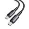 ESSAGER ESSAGER 1m 240W PD USB-C - USB-C Nylonkabel Svart - Teknikhallen.se