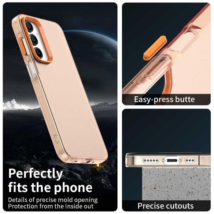 Bild 3,  Samsung Galaxy A36 5G/A56 5G Skal Hybrid Matt Orange - Teknikhallen.se