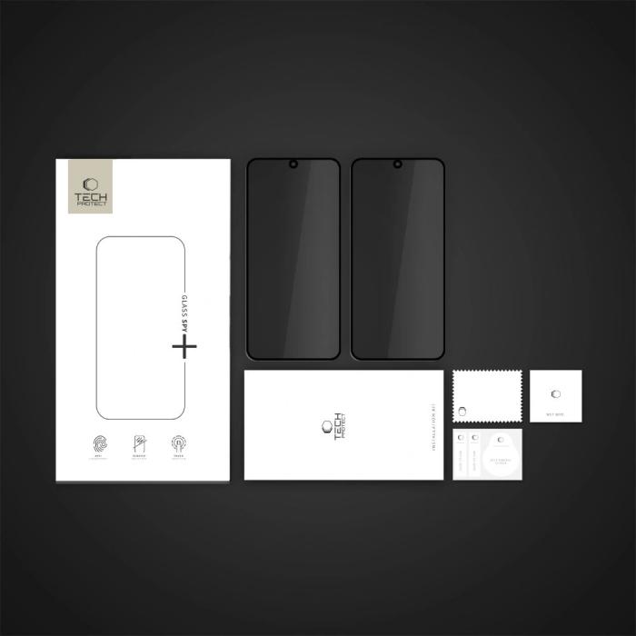 Bild 6, Tech-Protect Tech-Protect Galaxy S25 Edge 2-PACK Skärmskydd GlassSpy+ Privacy - Teknikhallen.se