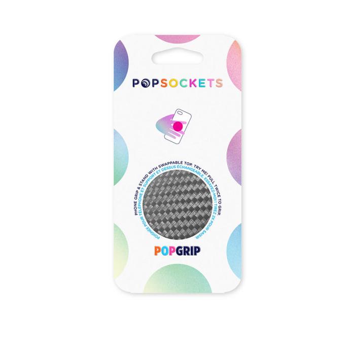 Bild 2, PopSockets PopSockets Avtagbart Grip med Ställfunktion Carbonite Weave - Teknikhallen.se