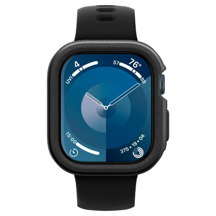Bild 2, Spigen Spigen Caseology Apple Watch 11 / 10 46 mm Vault Matt Svart - Teknikhallen.se