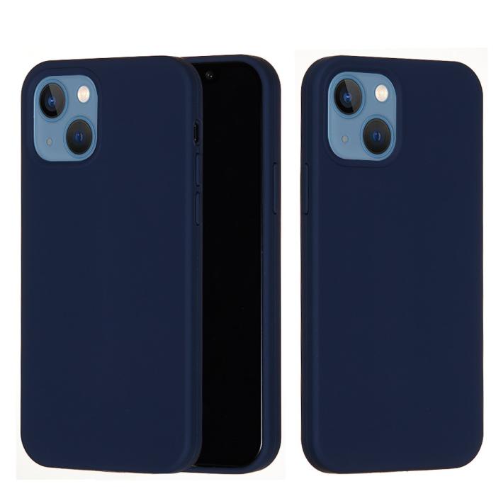 Bild 2,  iPhone 13 Skal Liquid Silikon Mörk Blå - Teknikhallen.se