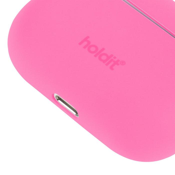 Bild 3, holdit holdit Silikonfodral AirPods Pro Nygård Bright Pink - Teknikhallen.se