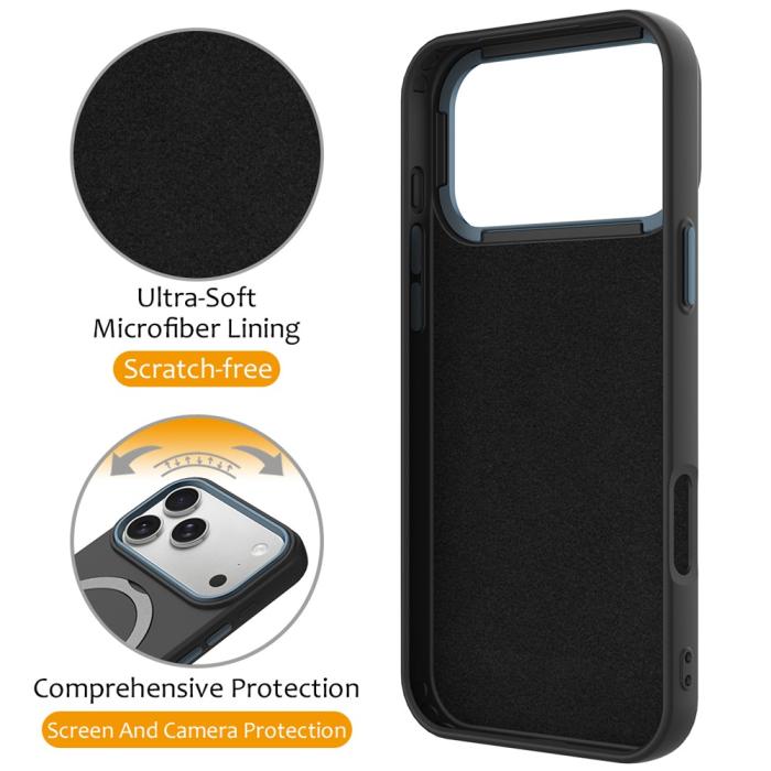 Bild 3,  iPhone 17 Pro Skal MagSafe Kickstand Hybrid Svart - Teknikhallen.se