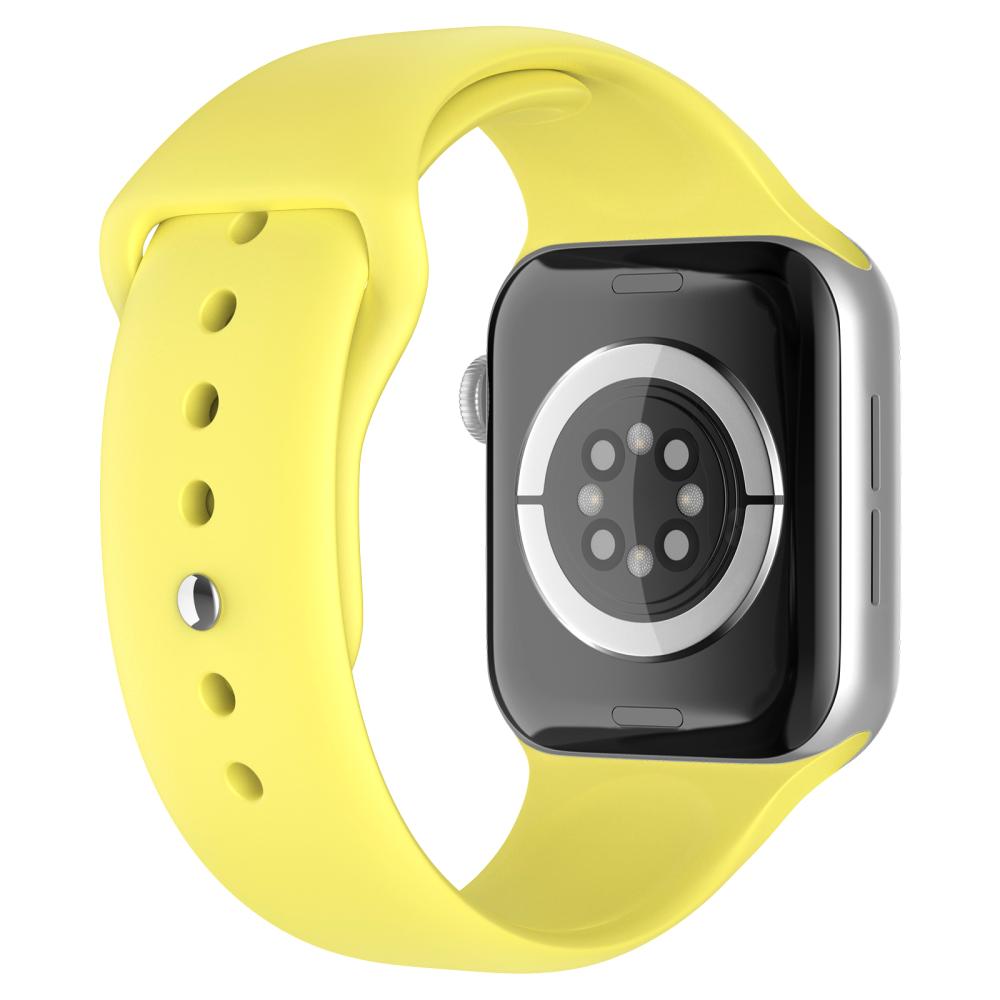 ColorPop Apple Watch 38/40/41 mm Silikon Armband (M/L) Gul - Teknikhallen.se