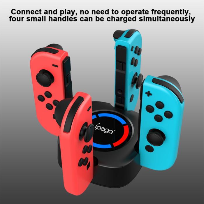Bild 5, iPega iPega 4in1 LED Laddningsstation Nintendo Switch Joy-Con - Teknikhallen.se